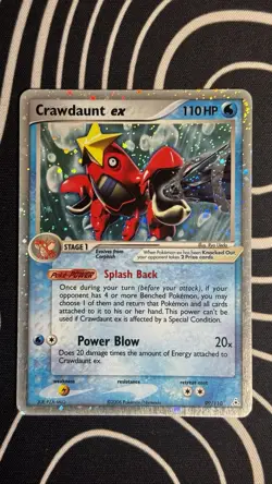 Crawdaunt EX Holon Phantoms Holo Ultra Rare Card 99/110 NM!!!! - Image 1