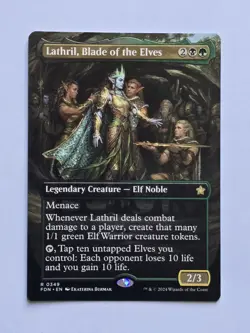 Lathril, Blade Of The Elves - Showcase - Foundations - Near Mint - MTG - Image 1
