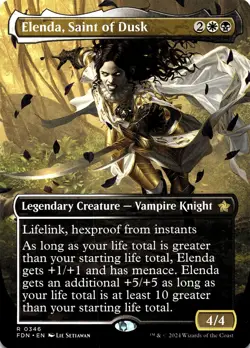 NM - Elenda, Saint of Dusk (Borderless) R Foundations 346 - Image 1