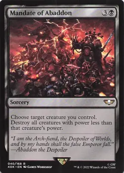 Mandate of Abaddon 40 R 40K NM - Image 1