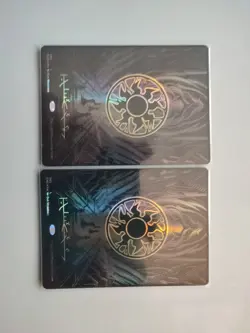 MTG Oil Slick Raised Foil Phyrexia Lands (5 x 2 each) & 2 extra (see pictures) - Image 3
