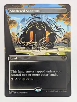 Shattered Sanctum (Borderless) (303) Secrets of Strixhaven Mtg NM - Image 1