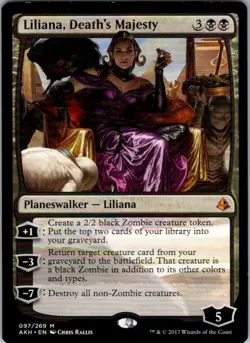 Magic Liliana, Death's Majesty AKH 97 NM - Image 1
