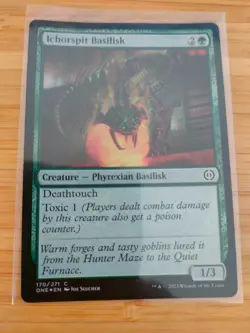 MTG Ichorspit Basilisk (FOIL) 170 Phyrexia: All Will Be One M/NM Free UK P&P - Image 1