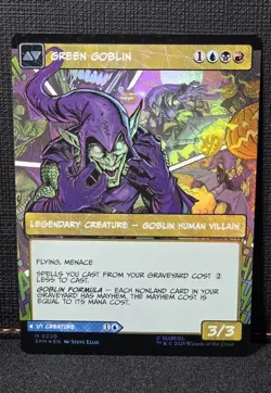 Norman Osborn (Borderless) FOIL - Marvel's Spider-Man (SPM) MTG - 0220 - NM - Image 2