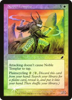 MTG FOIL Noble Templar - Scourge #019 - Image 1