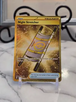 Pokemon TCG Night Stretcher 251/191 Sv08: Surging Sparks Holo LP - Image 1