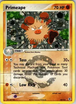 Primeape 28/112 FireRed & LeafGreen Pokemon HP Reverse Holo - Image 1