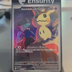 Pokemon TCG Team Rocket’s Mimikyu 238/217 Illustration Rare Holo EN - Image 1