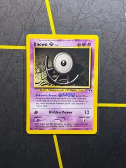 Unown 51/75 Pokemon TCG Neo Discovery Unlimited - LP - Image 1