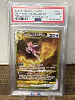 2023 Pokemon SWSH Orgn.Frm.Palkia VStar Crown Zenith FA Secret #GG67 PSA 9 - Image 1