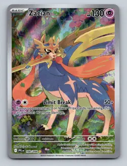 Pokemon TCG Zacian Holo Illustration Rare ME02: Phantasmal Flames 100/094 - Image 1