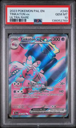 TINKATON EX 240/193 ULTRA RARE PAL EN-PALDEA EVOLVED POKEMON PSA 10 - Image 1