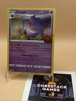 Gengar 066/196 Holo Rare Lost Origin Trick or Trade Pokemon NM - Image 3