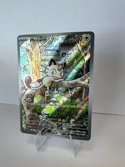 Pokemon Meowth 106/094 Phantasmal Flames IR Full Art Holo 70 HP - Image 3