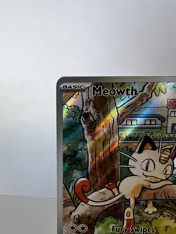 Pokemon Meowth 106/094 Phantasmal Flames IR Full Art Holo 70 HP - Image 5