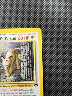 Pokemon TCG Giovanni's Persian 8/132 Gym Challenge Holo Rare Unlimited - Image 3