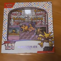 Pokemon TCG Scarlet & Violet—151 Alakazam ex Collection Box 4 Packs Promo - Image 1
