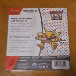 Pokemon TCG Scarlet & Violet—151 Alakazam ex Collection Box 4 Packs Promo - Image 2
