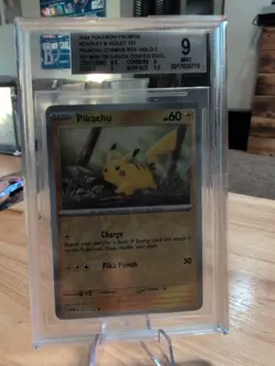 2024 Pokemon Pikachu S & V 151 Costco Exclusive 025/165 bcg 9 Mint - Image 1