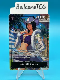 One Piece Ms. All Sunday (Alternate Art) (OP14-084) The Azure Sea's Seven OP14 - Image 2
