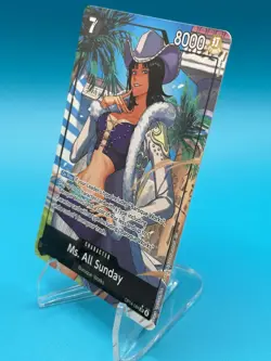 One Piece Ms. All Sunday (Alternate Art) (OP14-084) The Azure Sea's Seven OP14 - Image 5