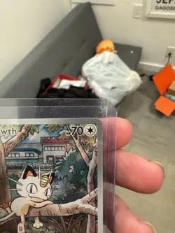 Pokemon Meowth 106/094 Holo Illustration Rare Me02: Phantasmal Flames Card - Image 3