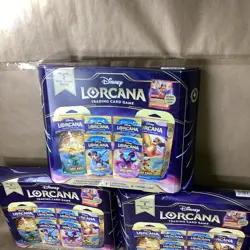 3 Pack Disney Lorcana Trading Card Game 2 Decks 4 Booster Packs 1 Promo Sealed - Image 2