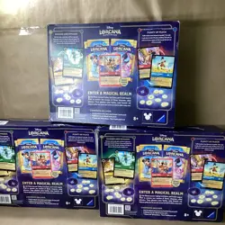 3 Pack Disney Lorcana Trading Card Game 2 Decks 4 Booster Packs 1 Promo Sealed - Image 3