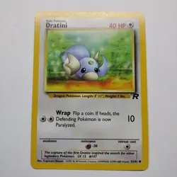 Dratini 53/82 Team Rocket Pokemon Card LP - Image 1