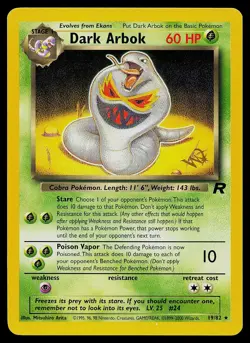 Pokemon Card - Dark Arbok [W Stamped] WoTC Promo 19/82 Promo - Image 1