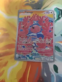 Pokemon Paldea Evolved Flamingo Illustration Rare Holo Card 227/193 TCG NM - Image 1