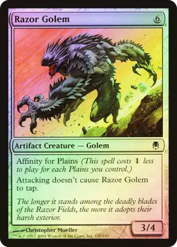 MTG FOIL Razor Golem - Darksteel #137 - Image 1