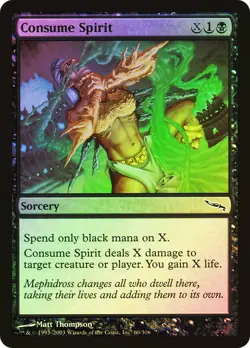 MTG FOIL Consume Spirit - Mirrodin #060 - Image 1