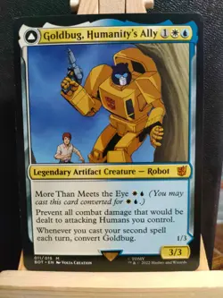 Goldbug, Humanity's Ally - Universes Beyond: Transformers - NM (see pics) MTG - Image 1