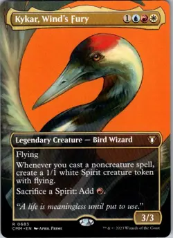 Magic | CMM | Kykar, Wind's Fury (Borderless) | 683 | NM - Image 1