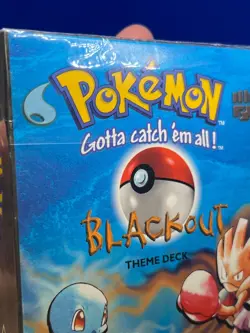 VTG 1999 SEALED WOTC Pokemon Blackout Theme Deck Shadowless Squirtle Hitmonchan - Image 2