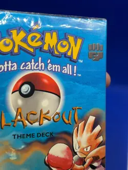 VTG 1999 SEALED WOTC Pokemon Blackout Theme Deck Shadowless Squirtle Hitmonchan - Image 3