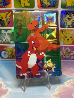 Pokemon Vintage Pocket Monsters Vending HOLO Prism Sticker 1998 Nintendo Bandai - Image 5