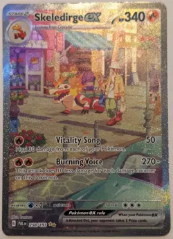 Pokemon Skeledirge ex SIR 258/193 Paldea Evolved Special Illustration Rare M/NM - Image 1