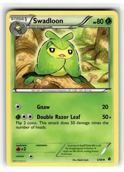 Pokemon: Emerging Powers - #5/98 Swadloon (x4-NM) - Uncommon.V05 - Image 1