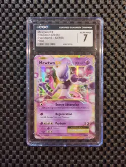 2016 Pokemon XY Evolutions #52 Mewtwo CGC 7 Near Mint - Image 1