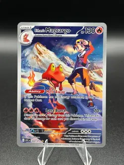 Ethan's Magcargo 222/217 Illustration Rare Ascended Heroes Pokemon Holo NM - Image 1