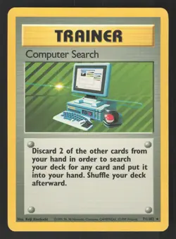 Computer Search 071/102 Rare Pokemon Base Set - Image 1