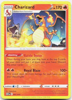Pokemon TCG Charizard McDonald's Promos 2024 Promo 001/015 - Image 1