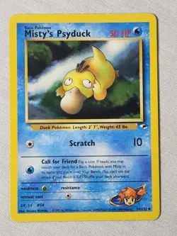 NM Misty's Psyduck - Non-Holo #54 Gym Heroes Pokemon TCG - Image 1
