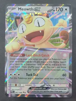 Meowth ex 062/088 Double Rare Perfect Order Pokemon TCG - Image 1