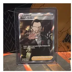 Pokemon TCG Boss's Orders 189/192 Rebel Clash Full Art Holo Supporter UR EN - Image 1
