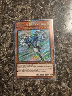 Yugioh Elemental Hero Stratos - RA03-EN177 - Platinum Secret Rare - NM - Image 1