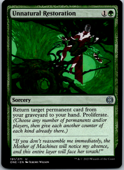 Unnatural Restoration Phyrexia: All Will Be One NM - Image 1